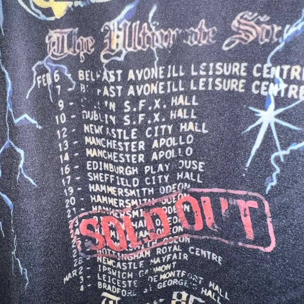 Rare Ozzy 1986 Tour Tee
